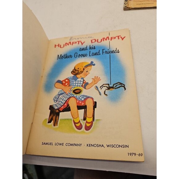 VTG 1969 Book HUMPTY DUMPTY and His Mother Goose Friends  Sunny Books 7" x 5.5" - Picture 3 of 4